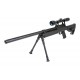 WELL модель снайперской винтовки MB13D Spring (with scope & bipod) BK